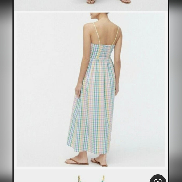 J.Crew Colorful Plaid Sundress Maxi Dress NWT Sz. 10 New With TagsNew wi… - Picture 2 of 8